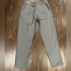 NEW Marc New York Andrew Marc Men's 32x32  Gray Commuter Slim-Fit Pants Four-Way